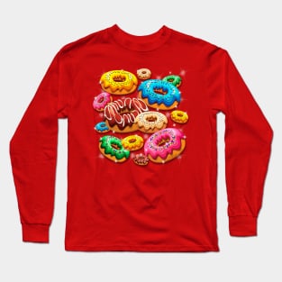 Donuts Party Time Long Sleeve T-Shirt